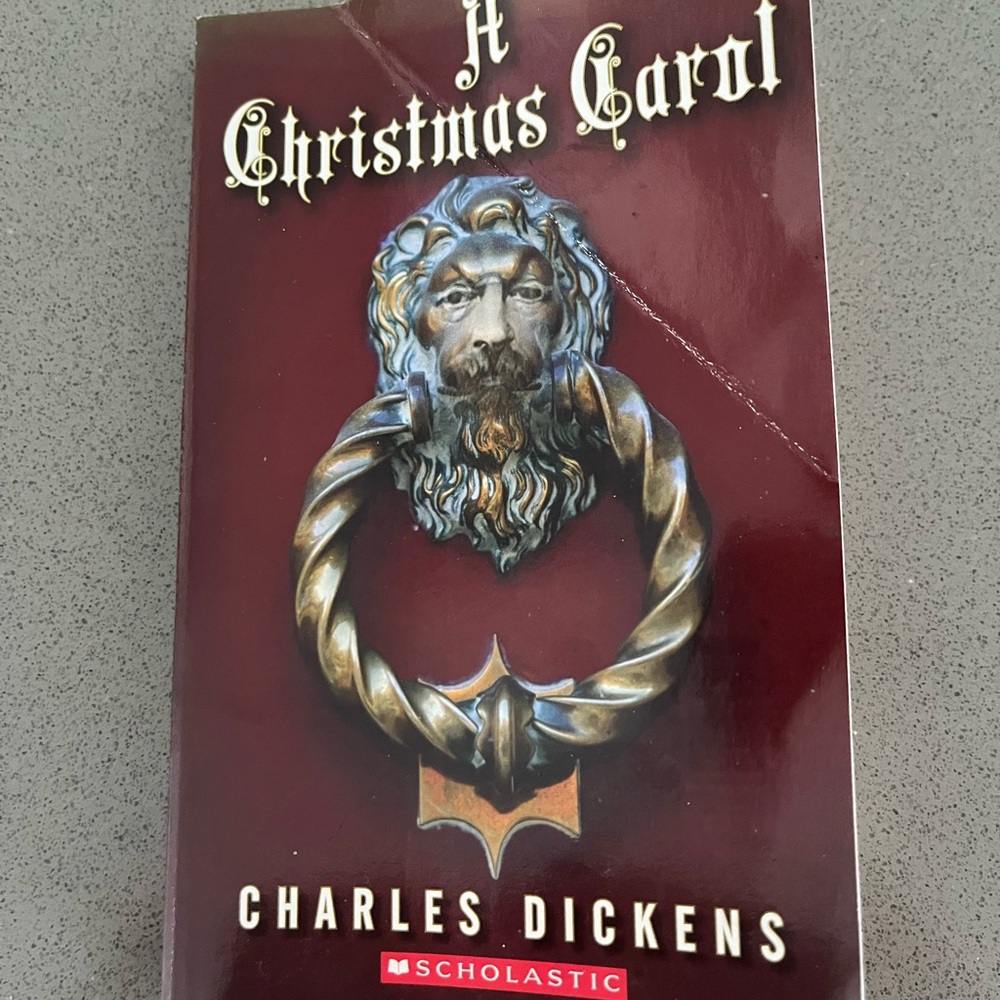 Scholastic A Christmas Carol Book with Red Cover